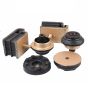 6 PCS Engine Mounting Rubber Cushion Isolator 4334526 4426636 4426637 for Hitachi Excavator ZX110 ZX120 ZX125US ZX130H ZX135UR ZX135US ZX160 ZX160W ZX185USR