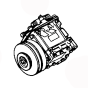A/C Compressor 4281180 for Hitachi Excavator EX220-2 EX300-2