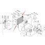 AC Condenser XKAN-00105 for Hyundai Excavator R80-7A