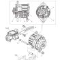 Alternator 300901-00125 for Doosan Daewoo DX75-5B