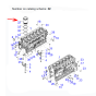Engine Cylinder Liner Kit 6240-21-2220 6240212220 for Komatsu Excavator PC1250-11 PC1250-11E0 PC1250-8 PC1250-8R PC1250LC-11 PC1250LC-8 PC1250SP-8 PC1250SP-8R Engine 6D170