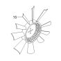 Cooling Fan 11QA-03110 for Hyundai Excavator R260LC-9S