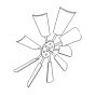 Cooling Fan 11QE-00020 for Hyundai Excavator R1200-9
