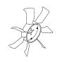 Cooling Fan 129981-44740 for Hyundai Excavator R55-3 R55W-3