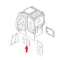 Door Lower Glass 4457176 for Hitachi Excavator ZX125US ZX135US ZX160 ZX185USR ZX225US ZX70 ZX85US-HCME