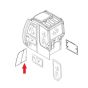 Door Upper Rear Slider Glass 4457174 for Hitachi Excavator ZX125US ZX135US ZX160 ZX185USR ZX225US ZX70 ZX85US-HCME