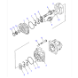 Double Hydraulic Pump 705-52-30560 7055230560 for Komatsu Wheel Loader WA420-3 WA420-3CS WA420-DZ-3
