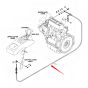 Engine Control Cable 11MJ-60010 for Hyundai R16-9 R16-9 NH R16-9 CA Excavator