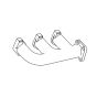Exhaust Manifold 8944232360 for Hitachi Excavator EX12 EX15 EX20UR EX20UR-2 EX30UR EX30UR-2