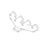 Exhaust Manifold YM123900-13100 YM12390013100 for Komatsu Loaders WA90-3 WB140-2 WB140-2N WB91R-2