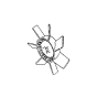 Fan Cooling Blade Spider 5I-7894 5I7894 for Caterpillar Excavator CAT 317B L 317B LN 318B L 318B LN Engine 3406