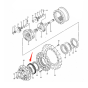 Floating Seal Group 4110369 for Hitachi Excavator EX1900-5 EX1900-6 ZX110 ZX110-3 ZX120 ZX120-3