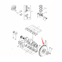 Fly Wheel Ring 8971759020 for Hitachi Excavator EX130H-5 EX135UR EX135UR-5 EX135US-5 EX135USR EX140US-5 EX150 EX150LC-5