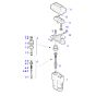 Foot Pedal Valve 420-00160 for Doosan Daewoo DX55 DX55W E55W SOLAR 130LC-V SOLAR 140W-V SOLAR 150LC-V SOLAR 160W-V SOLAR 170LC-V Excavator