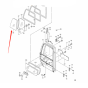 Front Upper Door Slider Glass 4448308 for Hitachi Excavator IZX200 ZX110 ZX120 ZX160 ZX200 ZX225USR ZX230 ZX270 ZX330 ZX330-3G