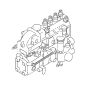 Fuel Injection Pump 8944368943 8971385560 Hitachi EX90 Excavator with Isuzu 4BD1 Engine