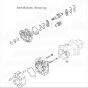 Gear Pump Ass'y 704-24-28211 for Komatsu Excavator PC150-3 PC150LC-3