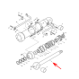 Genuine Bucket Cylinder Rod Assy 53U302-5 for Doosan Daewoo Excavator S150LC-7B SOLAR 130LC-V SOLAR 140LC-V SOLAR 140W-V SOLAR 150LC-V SOLAR 155LC-V SOLAR 160W-V SOLAR 220LC-V SOLAR 225LC-V SOLAR 230LC-V