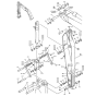 Buy H-Link LB12B01085F1 LB12B01031F1 for Komatsu Excavator SK290LC-6E from soonparts online store