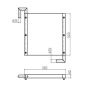 Hydraulic Oil Cooler 4217470 for Hitachi Excavator EX60 EX60G