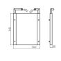 Hydraulic Oil Cooler 4390532 for Hitachi Excavator EX55UR-3