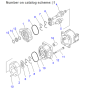 Hydraulic Pump 705-51-20390 7055120390 for Komatsu Wheel Loader WA200-1 WA200-3 WA250L-3