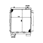 Hydraulic Oil Cooler 22U-03-11121  22U0311121  for Komatsu Excavator PC228UU-1 PC228UU-1-MO PC228UU-1-TN