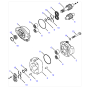 Hydraulic Pump 704-30-34110 7043034110 for Komatsu Wheel Loader WA400-1-A WA420-1 WA420-3
