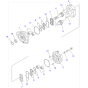 Hydraulic Pump 704-30-42140 704-30-42110 for Komatsu Wheel Loader WA600-1 WA600-3 WA700-1 WA700-3