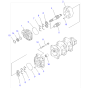 Hydraulic Pump 705-21-40020 705-11-40240 for Komatsu Wheel Loader WA350-3A WA380-3