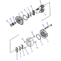 Hydraulic Pump 705-22-40070 7052240070 for Komatsu Wheel Loader WA400-3A WA420-3 WA450-3 WA470-3