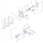 Hydraulic Pump 705-33-27540 7053327540 for Komatsu Wheel Loader WA380-3 WA380-DZ-3