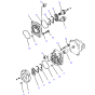 Hydraulic Pump 705-34-34340 7053434340 for Komatsu Wheel Loader 542 WA420-1 WA420-1LC