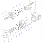 Hydraulic Pump 705-51-20290 705-51-20090 for Komatsu Wheel Loader WA180-1 WA200-1 WA200-3 WA250-3