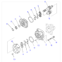 Hydraulic Pump 705-52-31230 7055231230 for Komatsu Wheel Loader WA500-6 WA500-6R