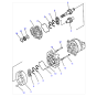 Hydraulic Pump 705-53-42000 7055342000 for Komatsu Wheel Loader 568 WA600-3 WA600-3D WD600-3