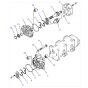 Hydraulic Pump 705-56-34180 705-56-34090 for Komatsu Wheel Loader 538 WA380-1 WA380-1LC