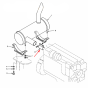 Muffler Silencer Clamp SA1114-00111 SA111400111 for Volvo Excavator EC240 EC290 EC330B EC360B
