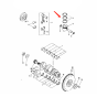 Piston Ring 1121211150 for Hitachi Excavator EX100WD-3C EX120-3C EX120-5 EX125WD-5 EX135UR EX135UR-5 EX135US-5 EX140US-5 EX150LC-5 EX200-3C EX200-5 EX210H-5 EX225USR(LC)