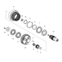 Planetary Drive Shaft VOE14558069 for Volvo Excavator EW140C EW140D EW140E EW145B EW145B EWR150E