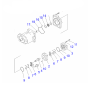 Hydrauli Gear Pump SAR25 705-34-28840 7053428840 for Komatsu Dump Track HD465-7 HD605-7