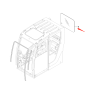 Rear Backlight Glass 75Q4-02740 for Hyundai Excavator R145CR-9 R235LCR-9 R235LCR-9A