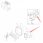 Rear Righthand Glass 4602570 4448313 for Hitachi Excavator IZX200 ZX110 ZX120 ZX130H ZX160 ZX180LC ZX200 ZX200-3G ZX225USR ZX230 ZX240-3G ZX270