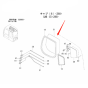 Righthand Front Glass 4602568 for Hitachi Excavator IZX200 ZX110 ZX120 ZX130H ZX160 ZX180LC ZX200 ZX200-3G ZX225USR ZX230 ZX240-3G ZX270