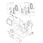 Righthand Rear Fixture In Frame Glass 2903-1218 for Doosan Daewoo Excavator SOLAR 130LC-V SOLAR 150LC-V SOLAR 170LC-V SOLAR 170W-V SOLAR 200W-V SOLAR 220LC-V SOLAR 220LL SOLAR 220N-V