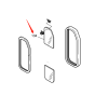 Righthand Rear Slider Glass 2903-1217 for Doosan Daewoo Excavator SOLAR 130LC-V SOLAR 220LC-V SOLAR 220LL SOLAR 220N-V SOLAR 290LC-V SOLAR 290LL SOLAR 330LC-V SOLAR 400LC-V