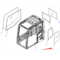 Side Behind Door Glass 20Y-53-11241 for Komatsu Excavator PC200-8 PC220-8 PC270-8 PC300-8 PC350-8 PC400-8 PC450-8 PC550LC-8