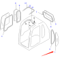 Side Behind Door Glass 20Y-54-35121 for Komatsu Excavator PC1250-7 PC130-7 PC200-7 PC220-7 PC270-7 PC300-7 PC360-7 PC400-7 PC450-7 PC600-7 PC600-8