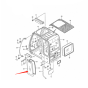Side Behind Door Glass STD AT215569 for John Deere Excavator 110 120 160LC 200LC 230LC 230LCR 270LC 330LC 330LCR 450LC 550LC 750 80