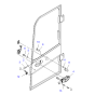 Side Door Assy 201-54-80054 2015480054 for Komatsu Excavator PC70-8 PC60-8